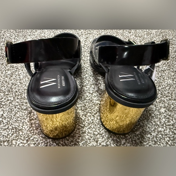 Worthington Women's 9M Glossy Black Heeled Sandals W/Memory Foam NWT - Picture 3 of 7